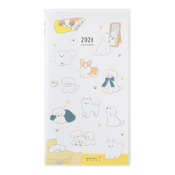 Midori | Agenda Pocket Slim Dog 2024 (Mensual)