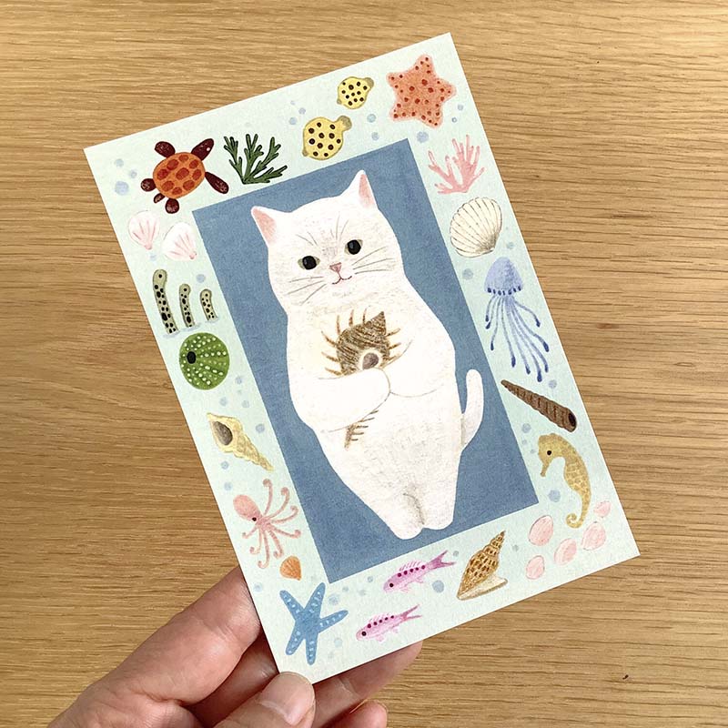 4Legs | Postal Cat in a Picture Book New3 White Cat