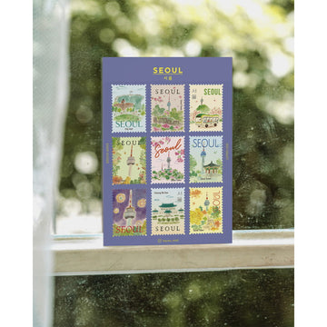 Suatelier | Pegatinas Post Stamp L'après-midi Seoul Tower