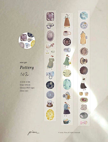 Pion | Pegatinas en Rollo Pottery Glossy PET