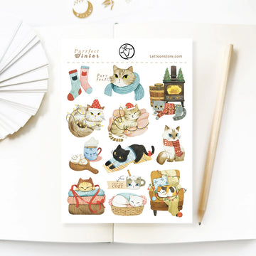 LETTOOn | Pegatinas Purrfect Winter