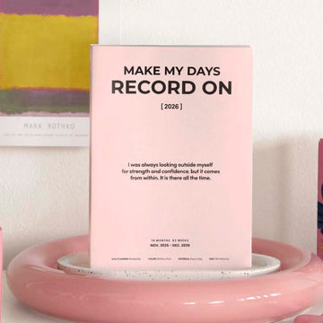 Iconic | Agenda Record On B6 2026 Fairy Pink (Semanal)