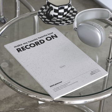 Iconic | Agenda Record On A4 2024 Noise Grey (Mensual)