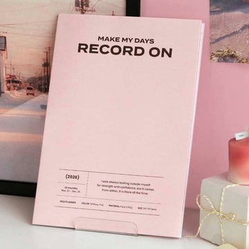 Iconic | Agenda Record On A4 2026 Fairy Pink (Mensual)