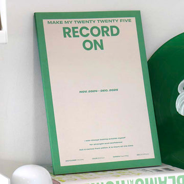 Iconic | Agenda Record On A4 2025 Green (Mensual)