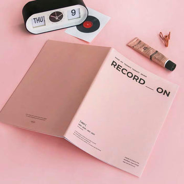 Iconic | Agenda Record On A4 2027 Misty Pink (Mensual)