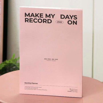 Iconic | Agenda Record On A4 2025 Pink (Mensual)