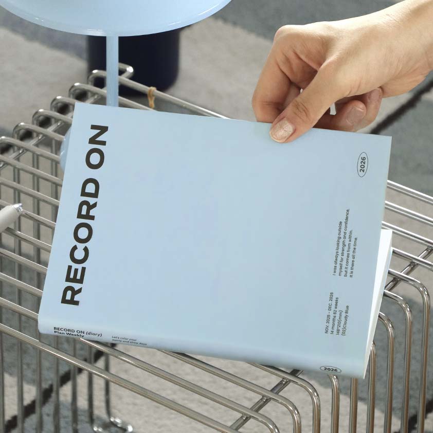 Iconic | Agenda Record On A5 2026 Cloudy Blue (Semanal)