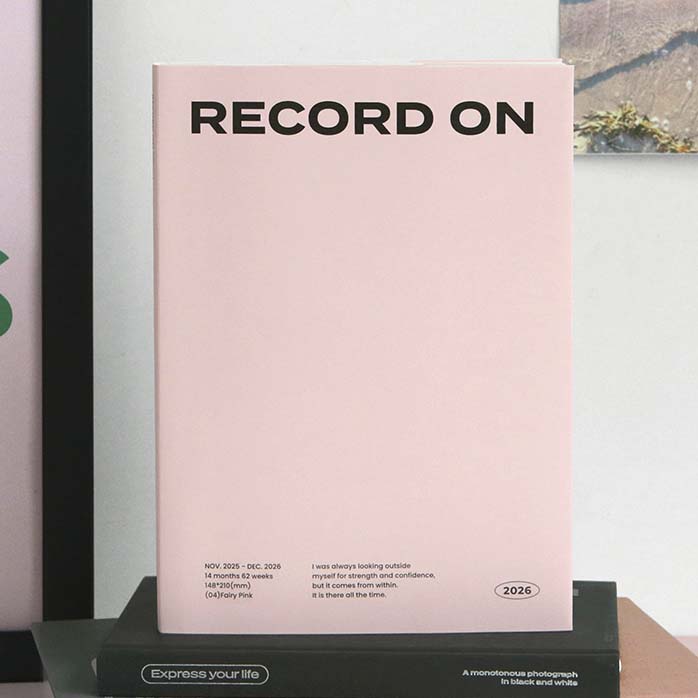 Iconic | Agenda Record On A5 2026 Fairy Pink (Semanal)