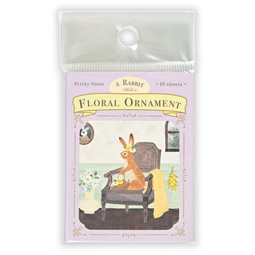 NB CO | Set de Notas Adhesivas Rabbit Floral Ornament