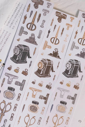Loi Design | Pegatinas en Rollo Retro Stationery Die-Cut Paper Tape