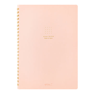 Midori | Cuaderno Anillas Color A5 Puntos Pink