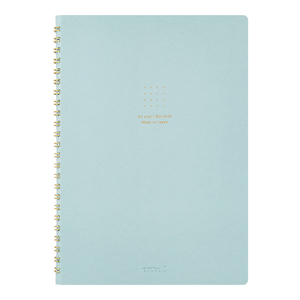 Midori | Cuaderno Anillas Color A5 Puntos Blue