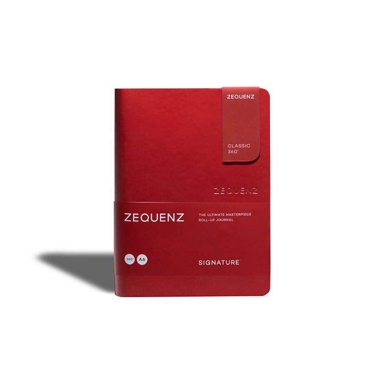 Zequenz | Signature Classic A6 Red Notebook (Checkered)