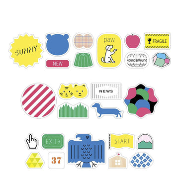 King Jim | Pegatinas en Rollo SODA Transparent Variety (30mm)