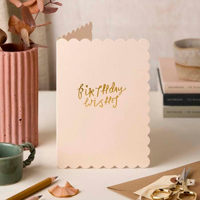 Katie Leamon | Tarjeta de Felicitación Scallop Blush