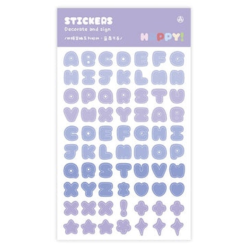 Mo Card | Pegatinas Secret Jelly Alphabet Blueberry