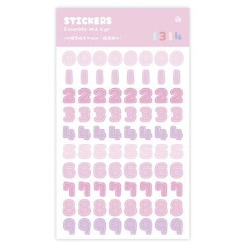 Mo Card | Pegatinas Secret Jelly Numbers Candy