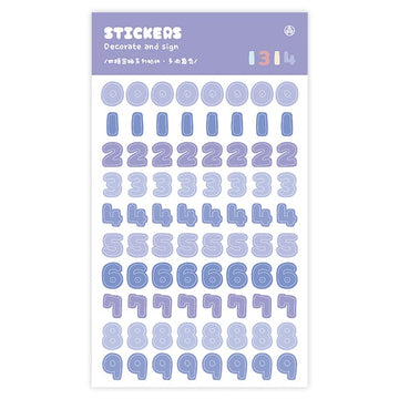 Mo Card | Pegatinas Secret Jelly Numbers Grape