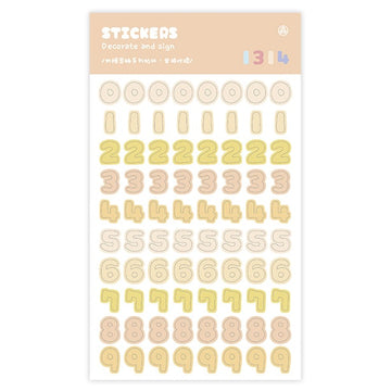 Mo Card | Pegatinas Secret Jelly Numbers Kumquat