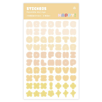 Mo Card | Pegatinas Secret Jelly Alphabet Mango