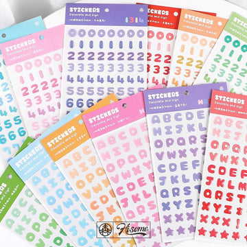 Mo Card | Pegatinas Secret Jelly Numbers Olive