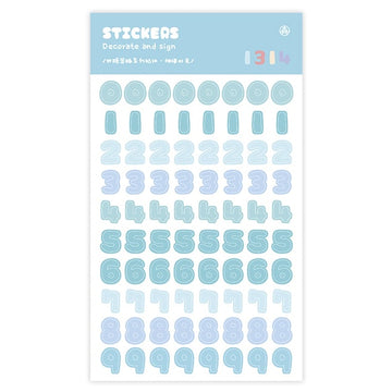 Mo Card | Pegatinas Secret Jelly Numbers Olive