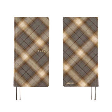 Hobonichi | Agenda Hobonichi Weeks Shirt Fabric: Foggy Plaid SPRING 2026