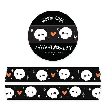 Little Lefty Lou | Skulls Black Washi Tape