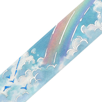 BGM | Foil Sky Illustrated Book Rainbow Washi Tape