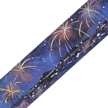 BGM | Foil Sky Illustrated Book Fireworks Washi Tape