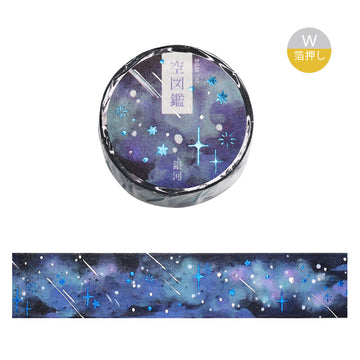 BGM | Foil Sky Illustrated Book Galaxy Washi Tape