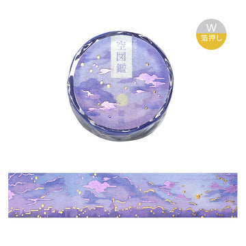 BGM | Foil Sky Illustrated Book Morning Glow Washi Tape