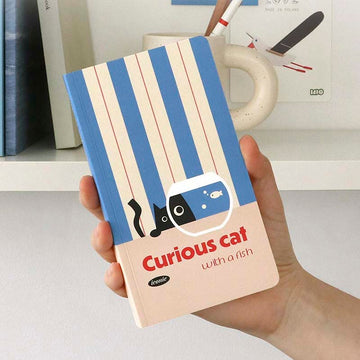 Iconic | Cuaderno Slow Handy Curious Cat (Rayas)