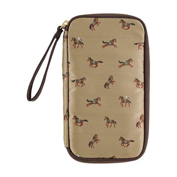 Hobonichi | Estuche Small Drawer Pouch Bow & Tie: Galloping Horses
