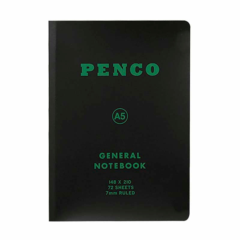 Penco | Cuaderno Soft PP A5 Black (Rayas)