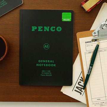 Penco | Cuaderno Soft PP A5 Black (Rayas)