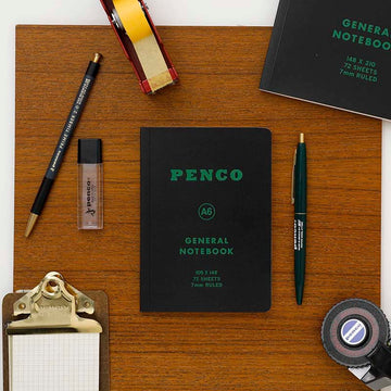 Penco | Soft PP A6 Black Notebook (stripes)