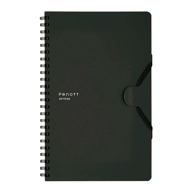 Kokuyo | Cuaderno Soft Ring Penott A5 Black (Cuadros)