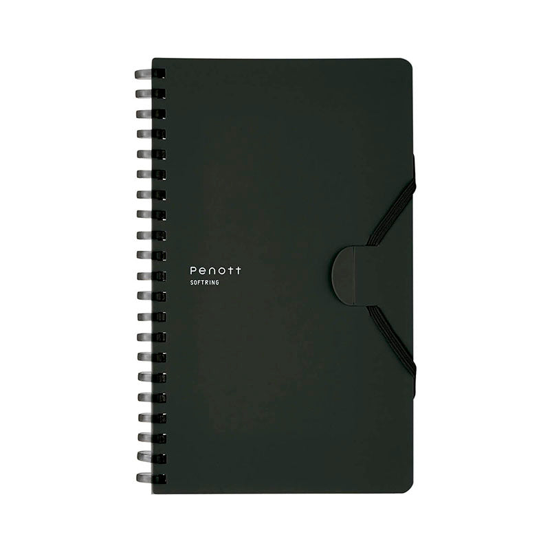 Kokuyo | Cuaderno Soft Ring Penott B6 Black (Cuadros)