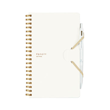 Kokuyo | Cuaderno Soft Ring Penott B6 White (Cuadros)