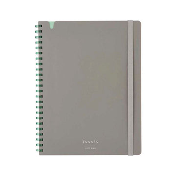 Kokuyo | Cuaderno Soft Ring Sooofa A5 Warm Gray (Cuadros)