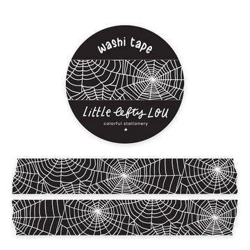 Little Lefty Lou | Spiderweb Black Washi Tape