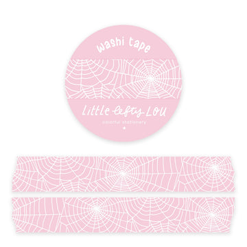 Little Lefty Lou | Spiderweb Pink Washi Tape