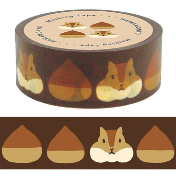 Hamamonyo | Squirrel Hide and Seek Washi Tape