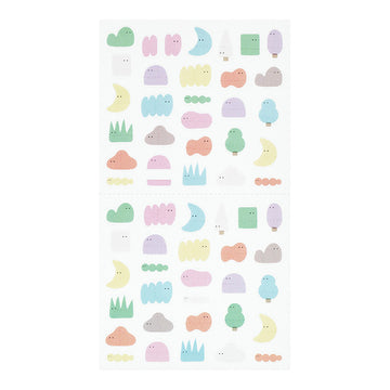 Midori | Pegatinas Side-Frame Loose Illustration