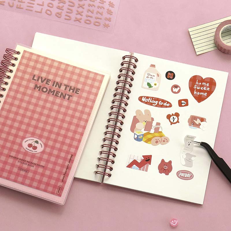 Iconic | Álbum para Guardar Pegatinas Sticker Collecting Book Pink