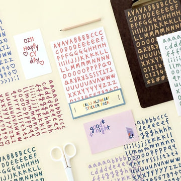 iconic | Calli Alphabet Sticker Set