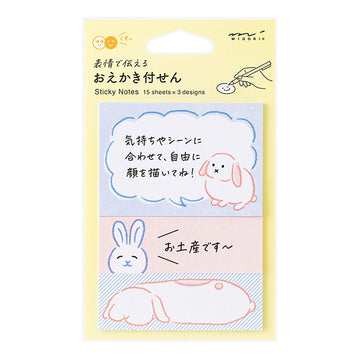 Midori | Notas Adhesivas Drawing Rabbit