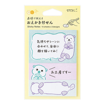 Midori | Notas Adhesivas Drawing Sea Otter